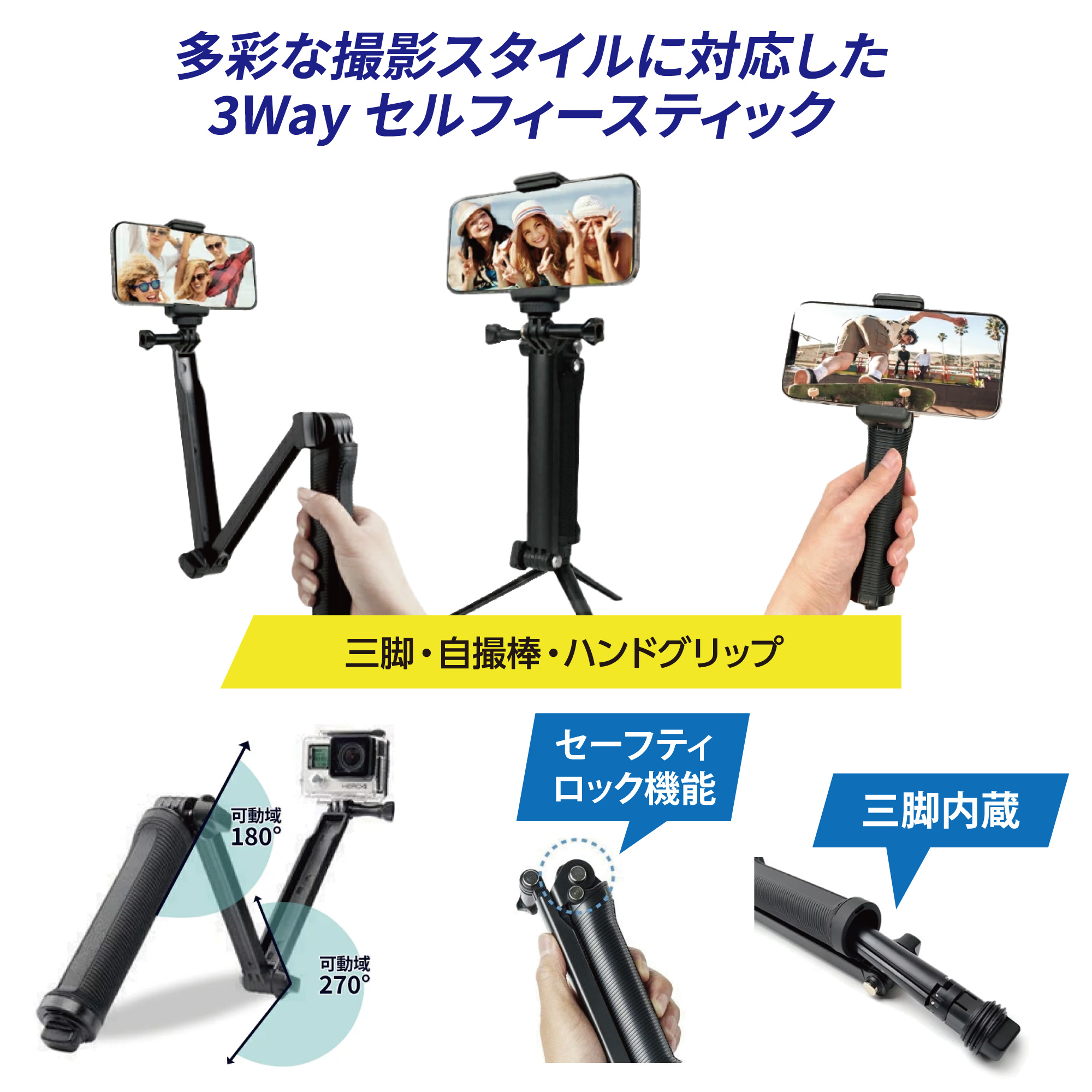 3way ｾﾙﾌｨｰｽﾃｨｯｸ【別送料1000円