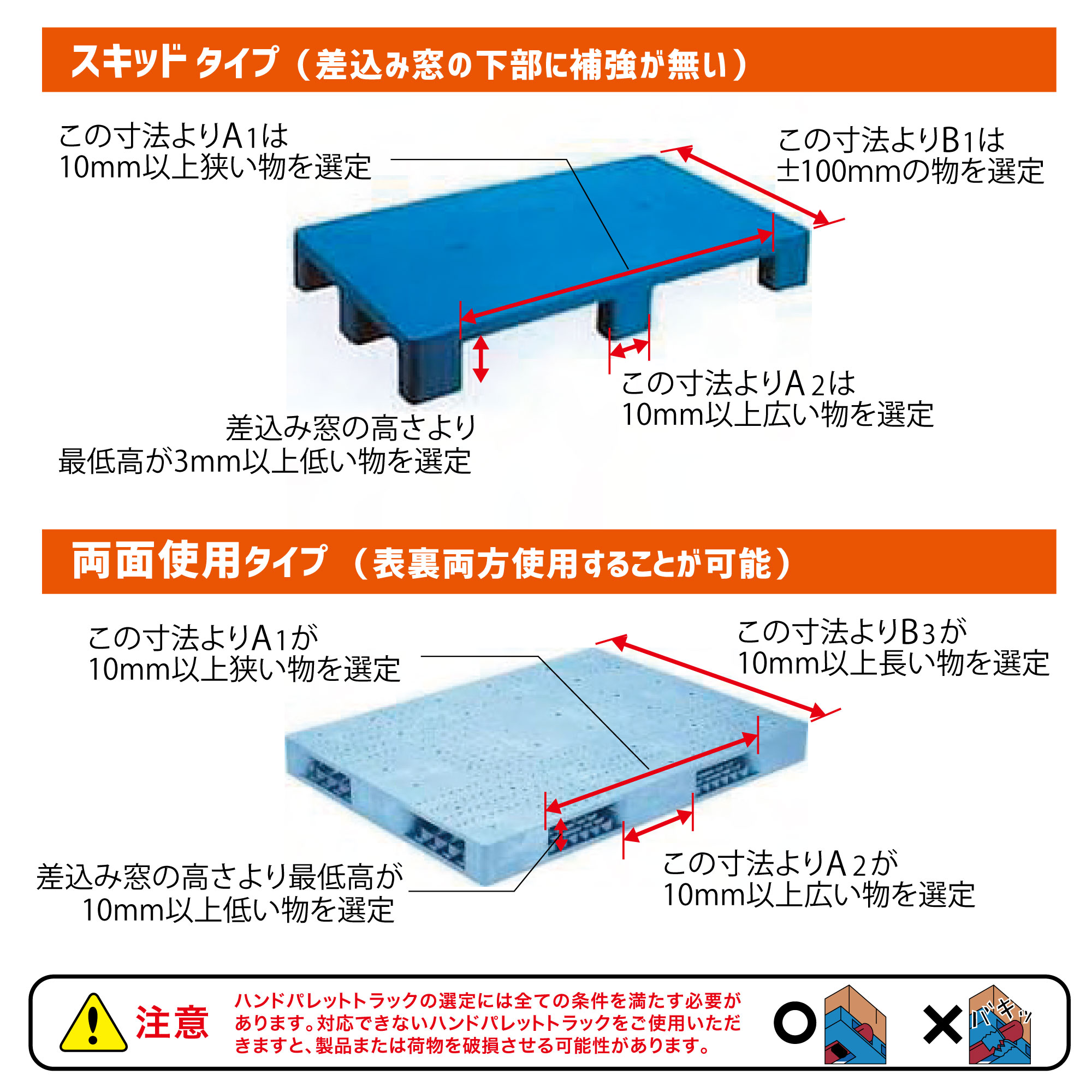 ﾋﾞｼｬﾓﾝ ﾊﾝﾄﾞﾊﾟﾚｯﾄﾄﾗｯｸ 標準ﾀｲﾌﾟ均等荷重800㎏ ﾌｫｰｸ長1070mm　【ﾒｰｶｰ直送品