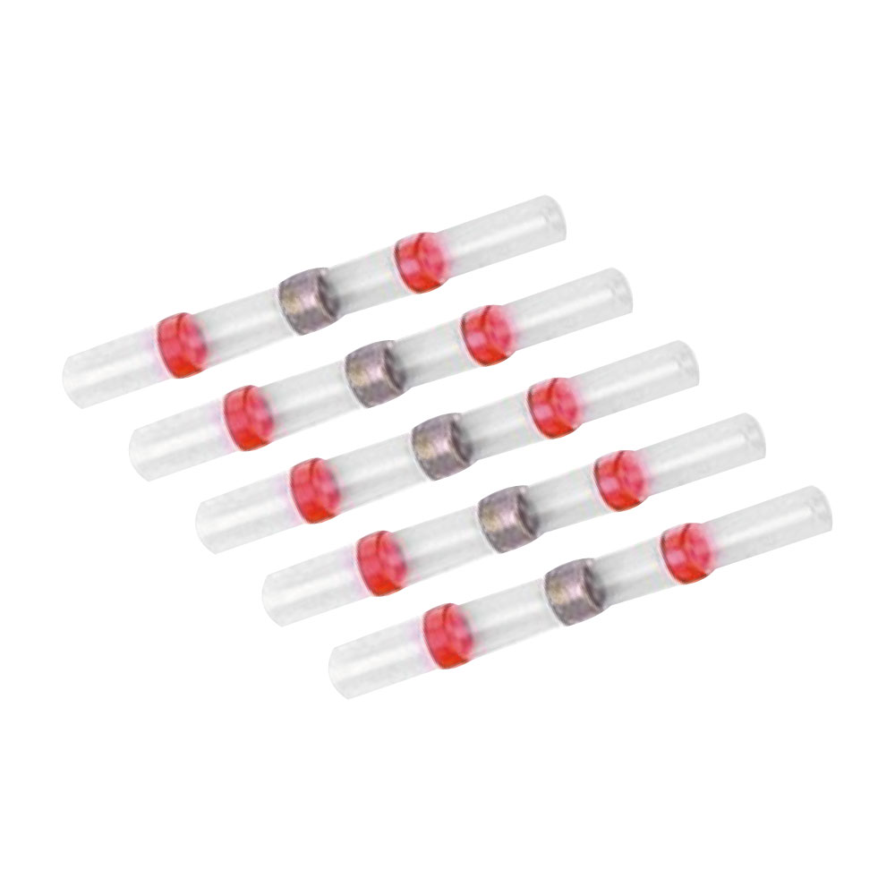 ﾊﾝﾀﾞ入り防水性収縮ﾁｭｰﾌﾞ赤(5個入り)【別送料1000円